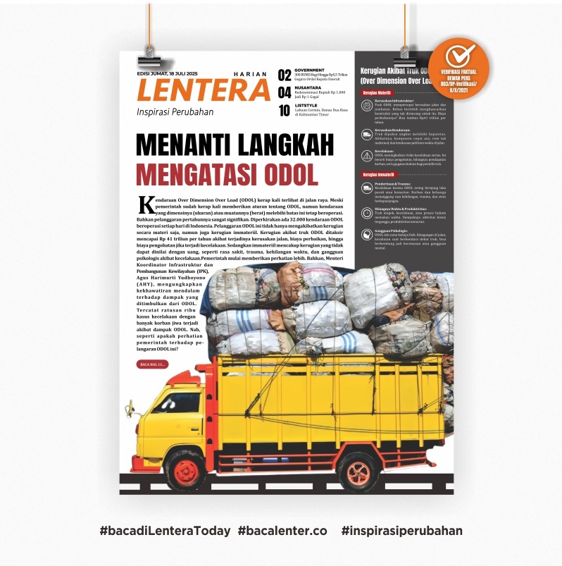 Menanti Langkah Mengatasi ODOL (Koran Jumat, 18/7/2025)