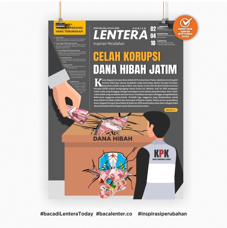 Celah Korupsi Dana Hibah Jatim (Koran Selasa, 22/7/2025)