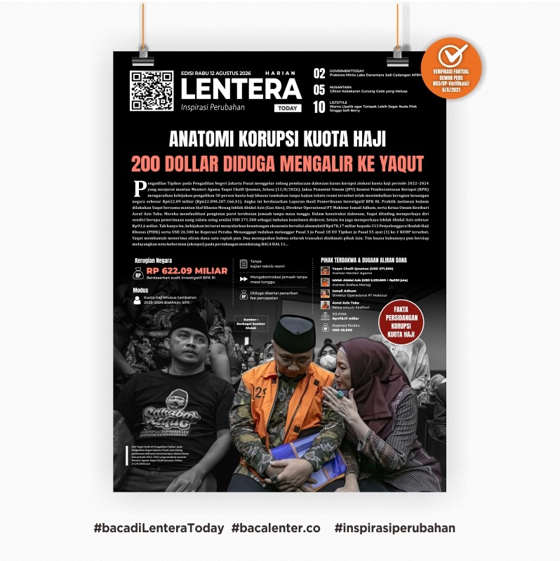 Anatomi Korupsi Kuota Haji (Koran Rabu, 12 Agustus 2026)