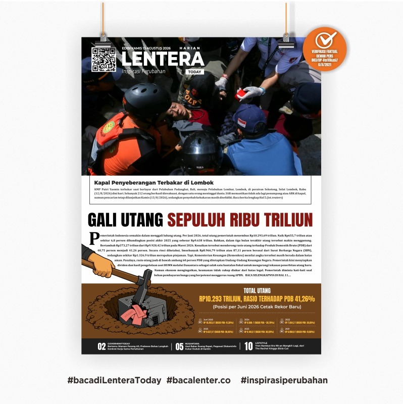 Gali Utang Sepuluh Ribu Triliun (Koran Kamis, 13 Agustus 2026)