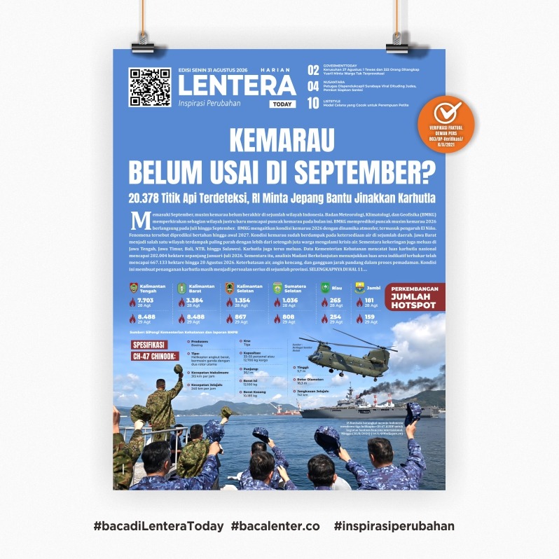Kemarau Belum Usai di September? (Koran Senin, 31 Agustus 2026)