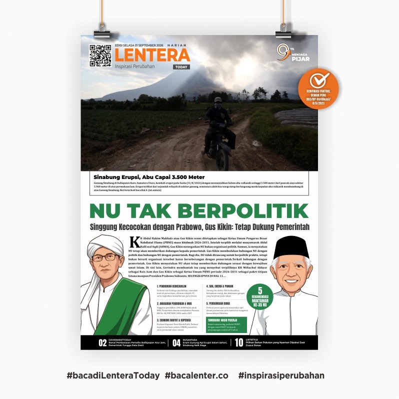 NU Tak Berpolitik (Koran Selasa, 1 September 2026)