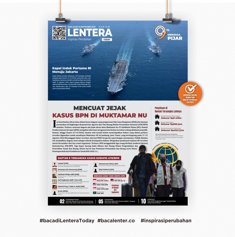 Mencuat Jejak Kasus BPN di Muktamar NU (Koran Jumat, 18 September 2026)