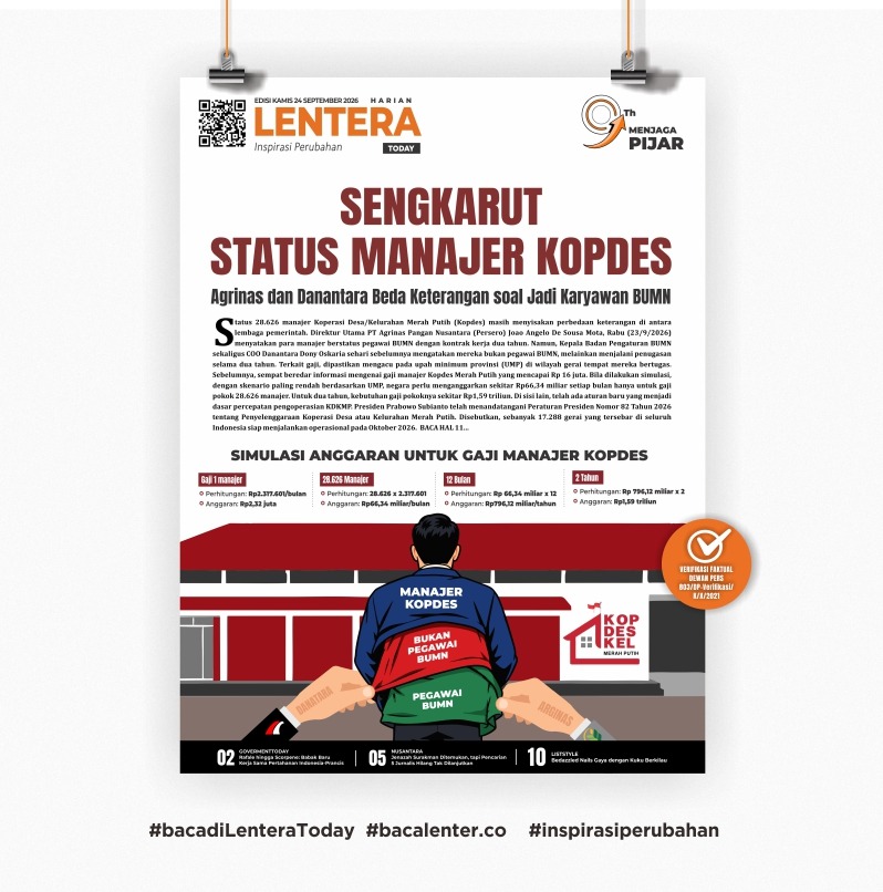 Sengkarut Status Manajer Kopdes (Koran Kamis, 24 September 2026)
