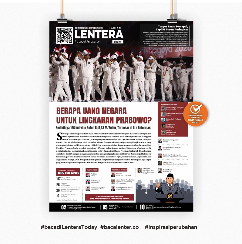Berapa Uang Negara untuk Lingkaran Prabowo ? (Koran Senin, 5 Oktober 2026)