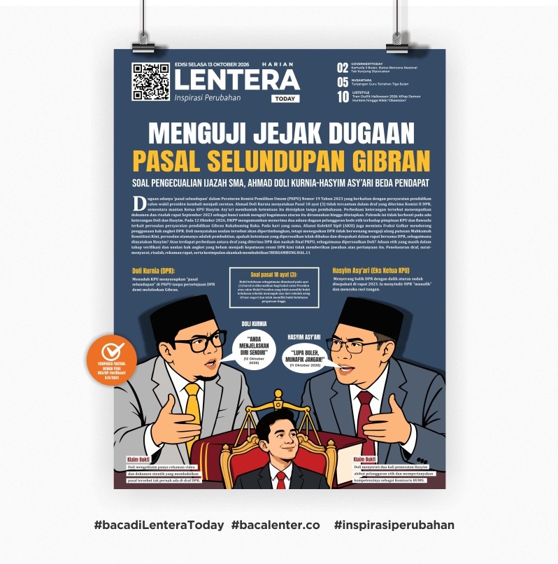 Menguji Jejak Dugaan Pasal Selundupan Gibran (Koran Selasa, 13 Oktober 2026)