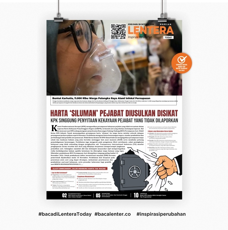 Harta 'Siluman' Pejabat Diusulkan Disikat (Koran Rabu, 28 Oktober 2026)