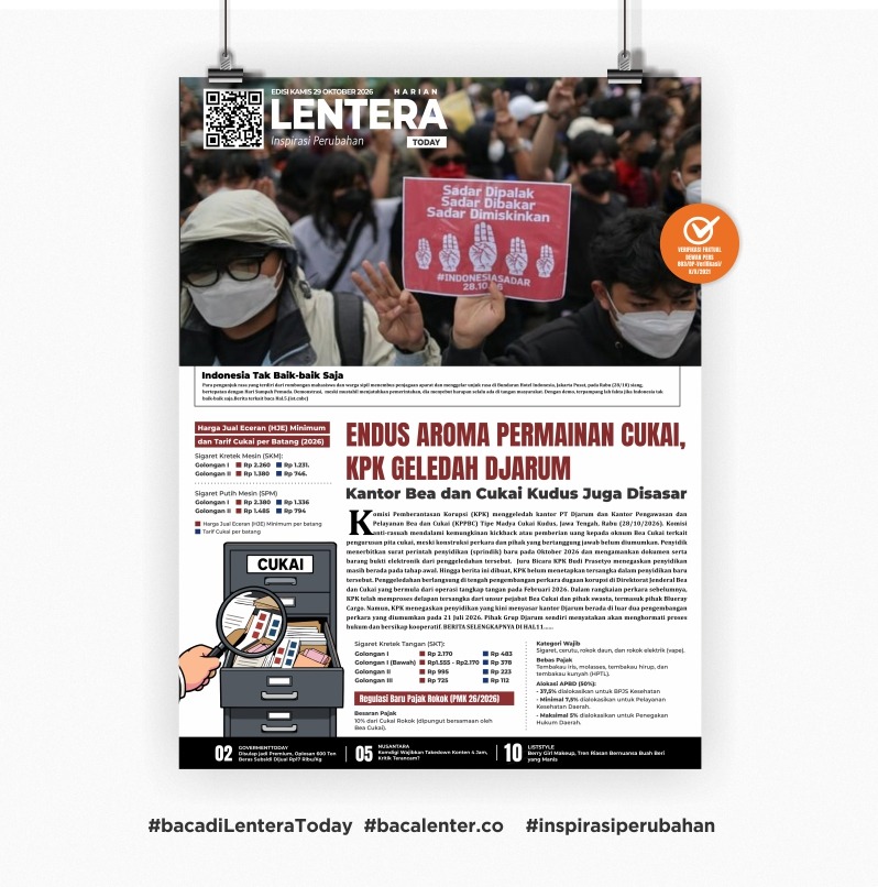 Endus Aroma Permainan Cukai, KPK Geledah Djarum (Koran Kamis, 29 Oktober 2026)
