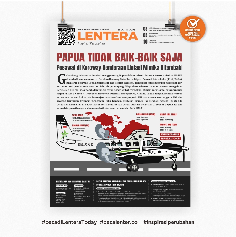 Papua Tidak Baik-baik Saja (Koran Kamis, 12 Februari 2026)