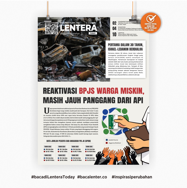 Reaktivasi BPJS Warga Miskin, Masih Jauh Panggang dari Api ( Koran Kamis, 16 April 2026)