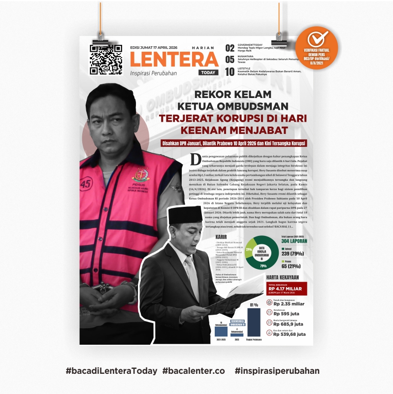 Rekor Kelam Ketua Ombudsman (Koran Jumat, 17 April 2026)