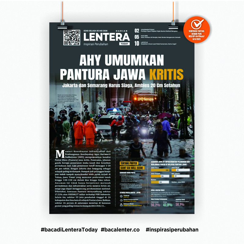 AHY Umumkan Pantura Jawa Kritis (Koran Selasa, 5 Mei 2026)