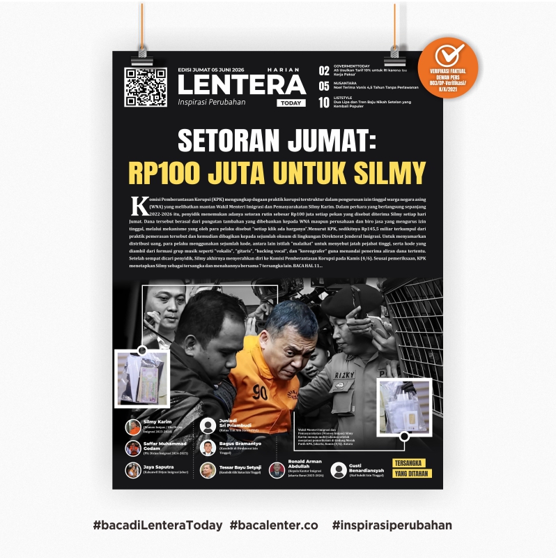 Setoran Jumat : Rp 100 Juta untuk Silmy ( Koran Jumat, 5 Juni 2026)