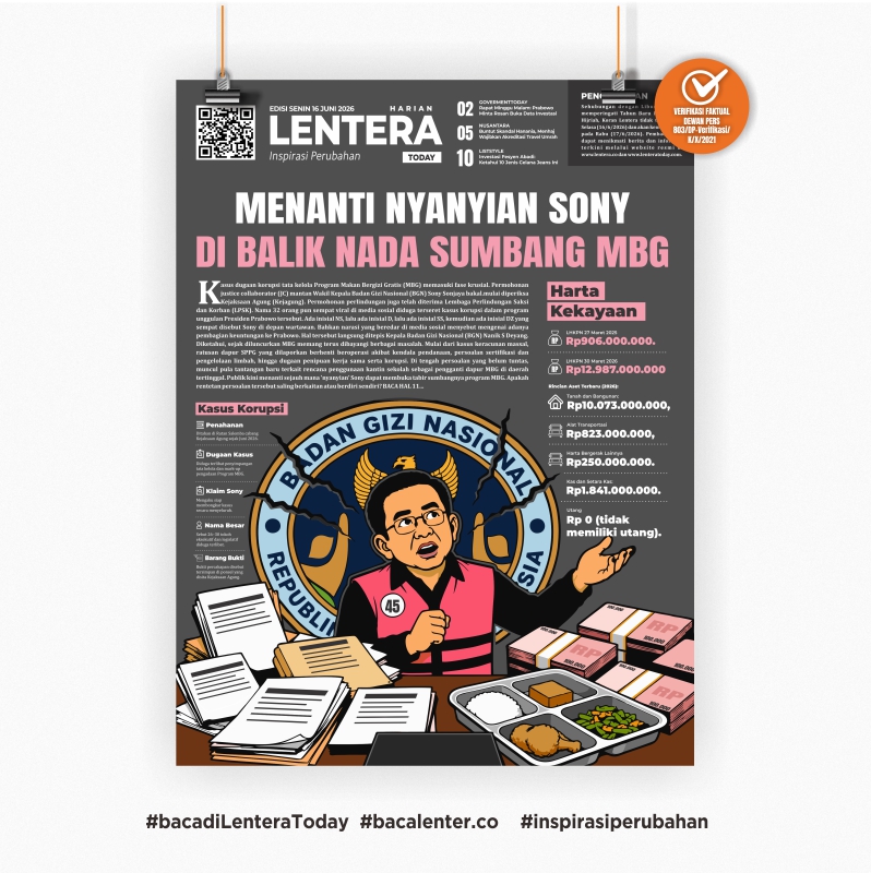 Menanti Nyanyian Sony di Balik Nada Sumbang MBG (Koran Senin, 15 Juni 2026)