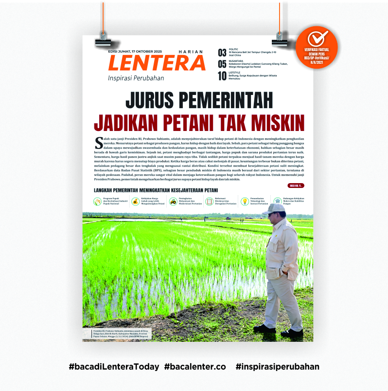 Jurus Pemerintah Jadikan Petani Tak Miskin (Koran Jumat, 17/10/2025)