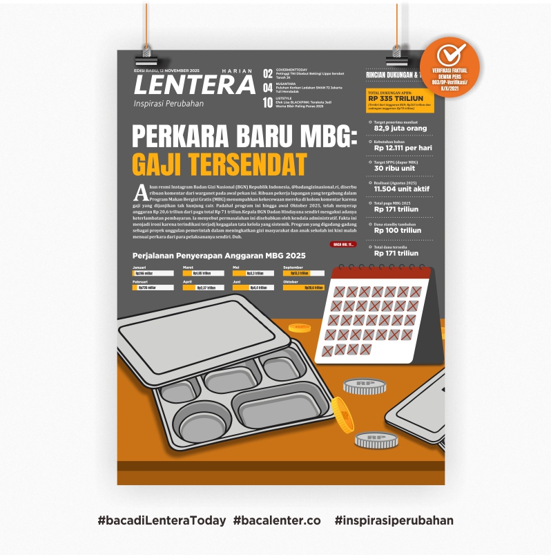 Perkara Baru MBG : Gaji Tersendat (Koran Rabu, 12 November 2025)