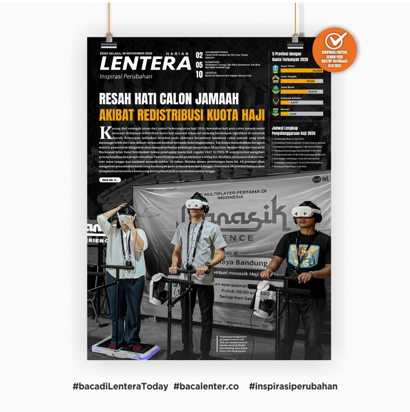 Resah Hati Calon Jamaah Akibat Redistribusi Kuota Haji (Koran Selasa, 18 November 2025)