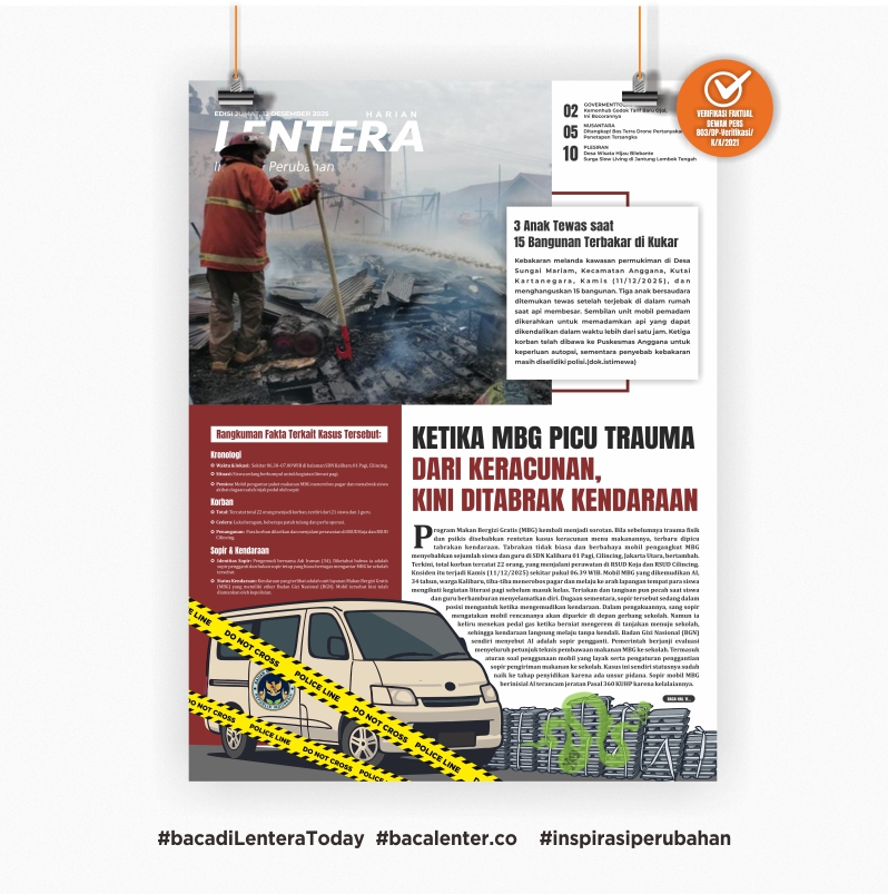 Ketika MBG Picu Trauma Dari Keracunan, Kini Ditabrak Kendaraan (Koran Jumat, 12 Desember 2025)