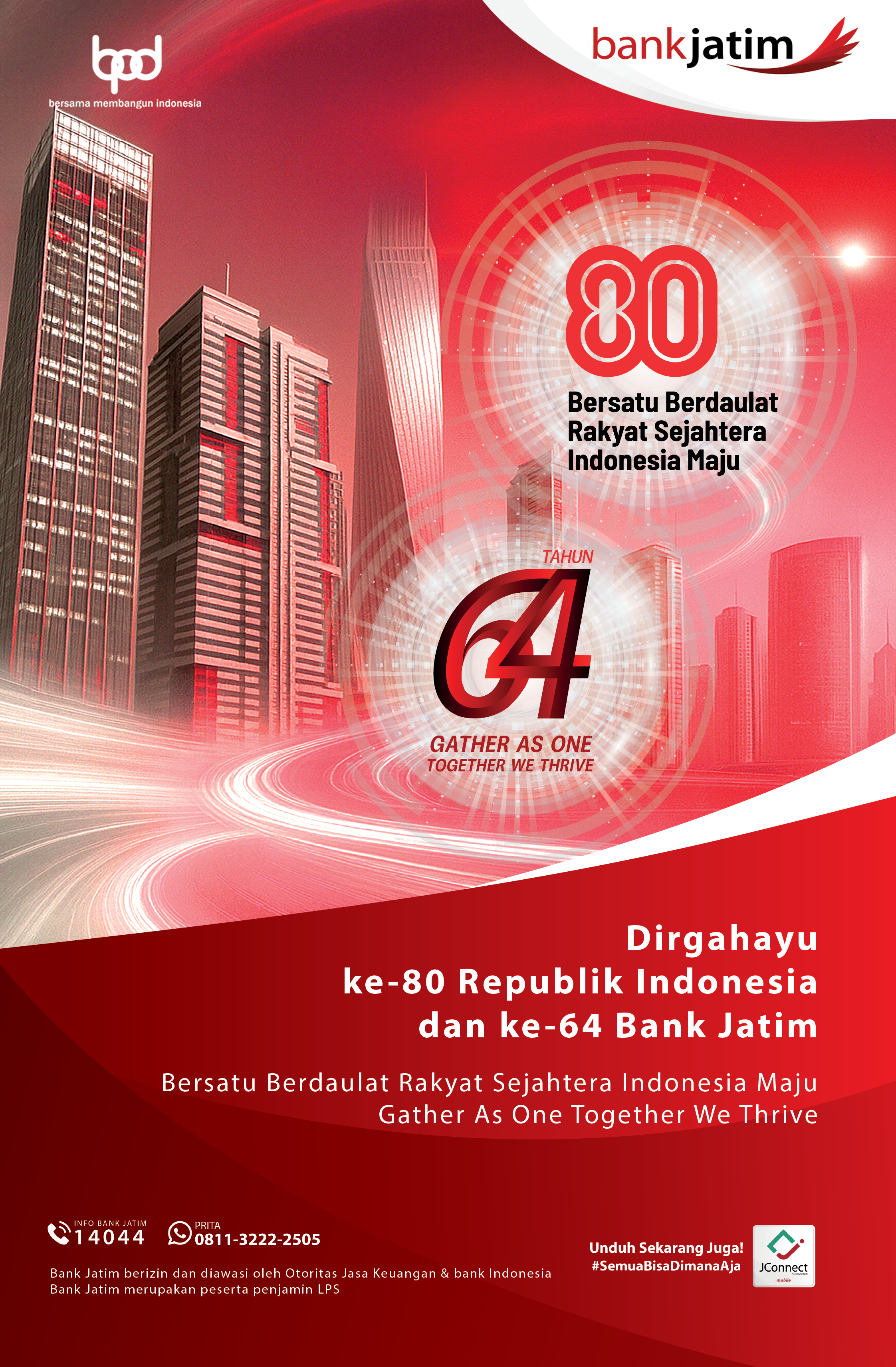 HUT RI-80 Bank Jatim