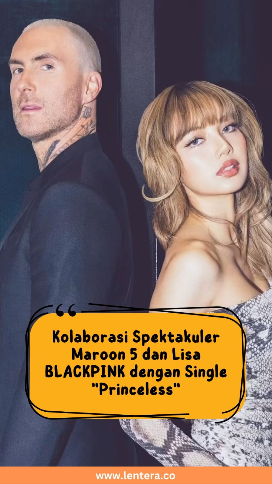 Kolaborasi Spektakuler Maroon 5 dan Lisa BLACKPINK dengan Single 