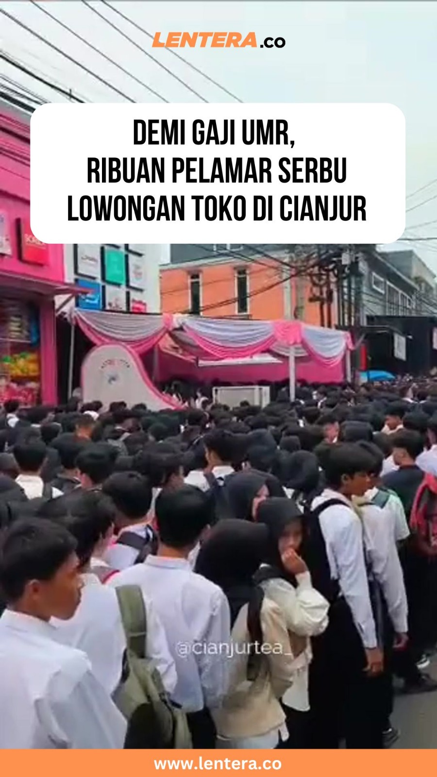 Demi Gaji UMR, Ribuan Pelamar Serbu Lowongan Toko di Cianjur
