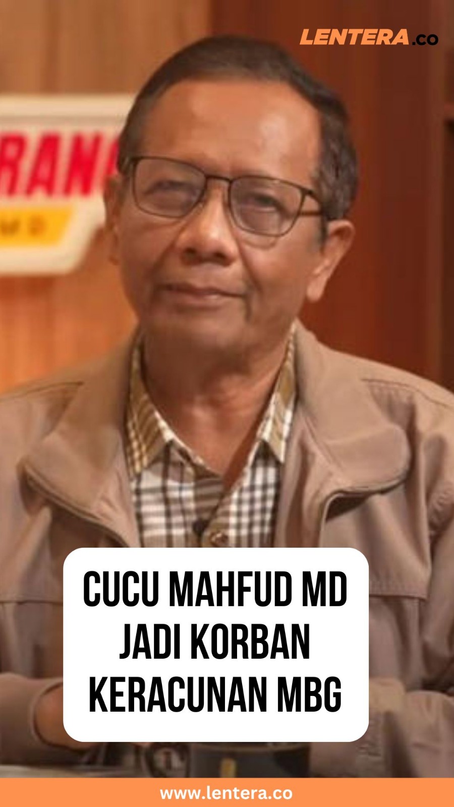 Cucu Mahfud MD Jadi Korban Keracunan MBG